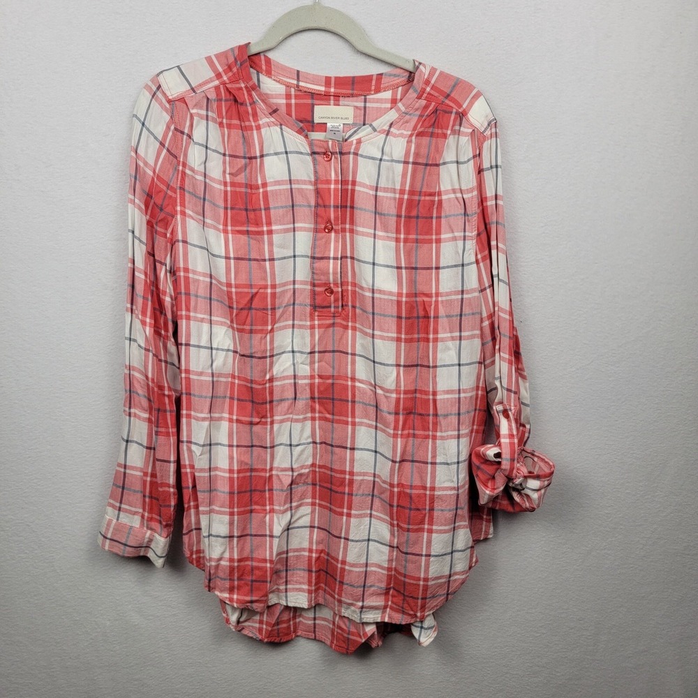 Women's Canyon River Blues Red & White Plaid Shirt - Size XL